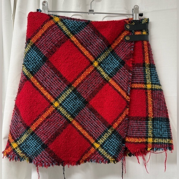 Urban Outfitters Dresses & Skirts - Urban Outfitters Red Plaid Mini Skirt Size- S